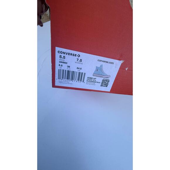 NEW Converse Chuck Taylor All Star High Tops Mint Green Women 7.5 / Men 5.5 NWT - Picture 10 of 10